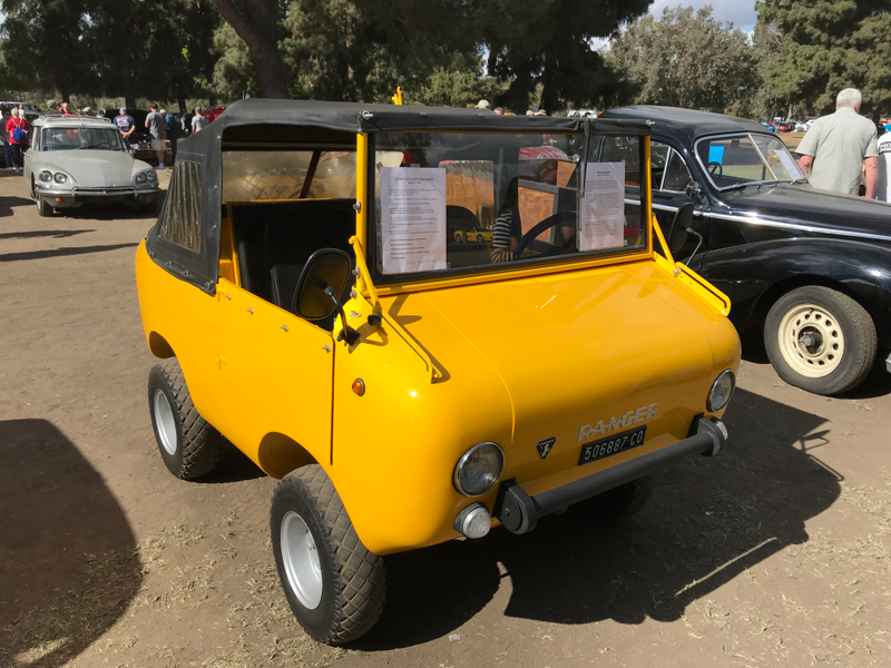 A fucking Ferves Ranger! This is a very rare (and adorable) 4-wheel drive vehicle based on the Fiat 500 that was built in Italy in the late 60's. Awesome.